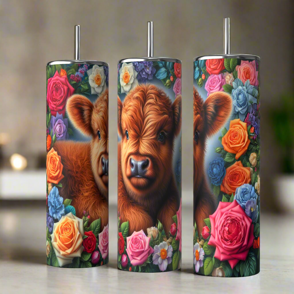 Love Calf Magic: Experience the Charm of 20oz Tumblers for Stylish Sipping