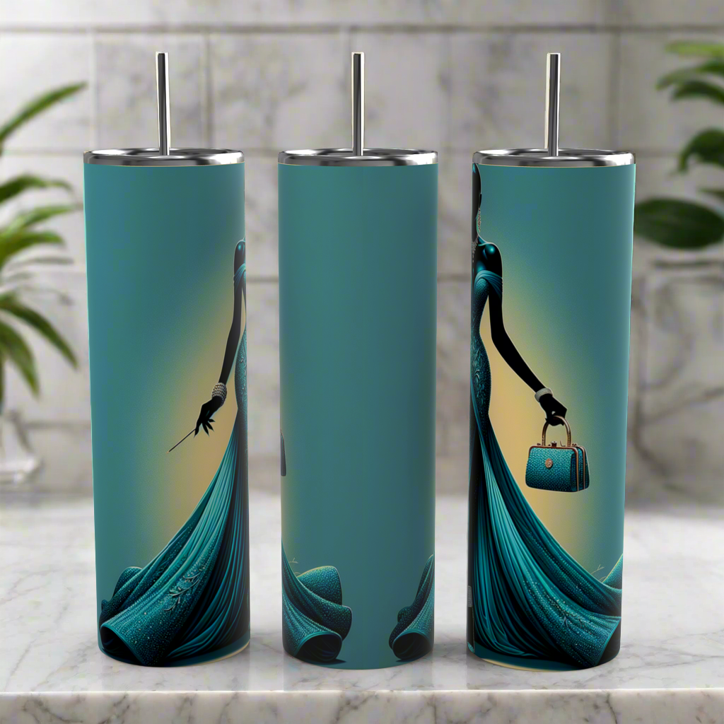 20oz Tiffany Skinny Tumbler