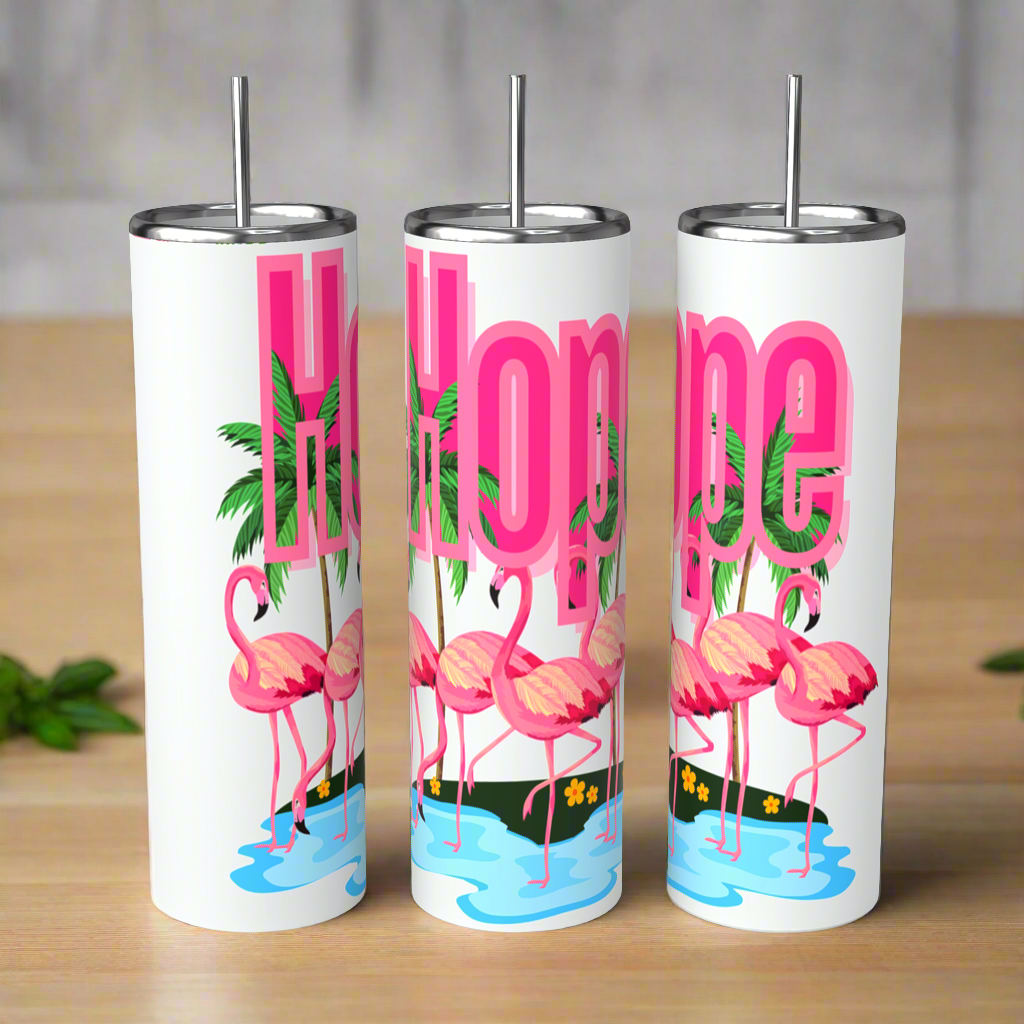 Pink Flamingo 20oz Tumbler