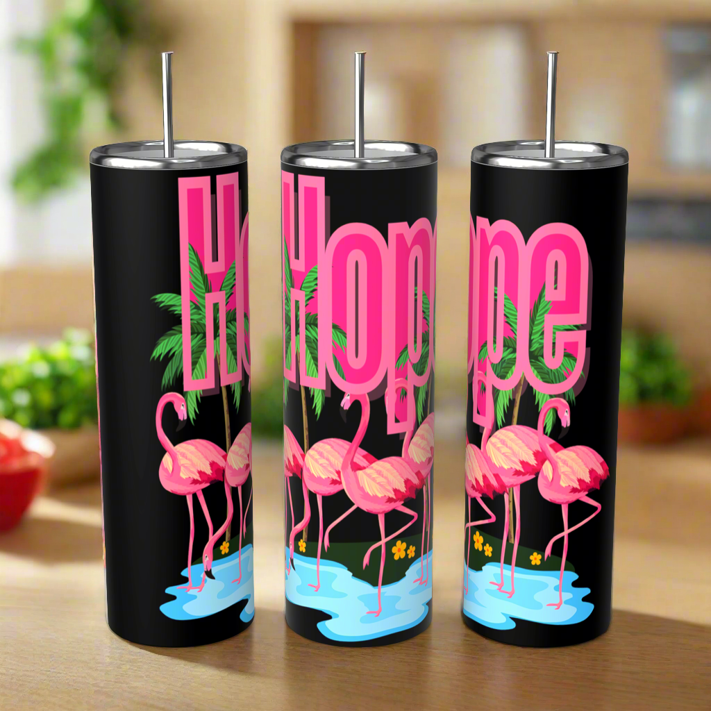 Pink Flamingo 20oz Tumbler