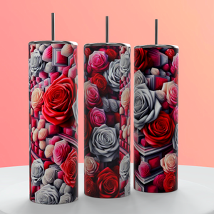 20oz Not Just A Rose Tumblers