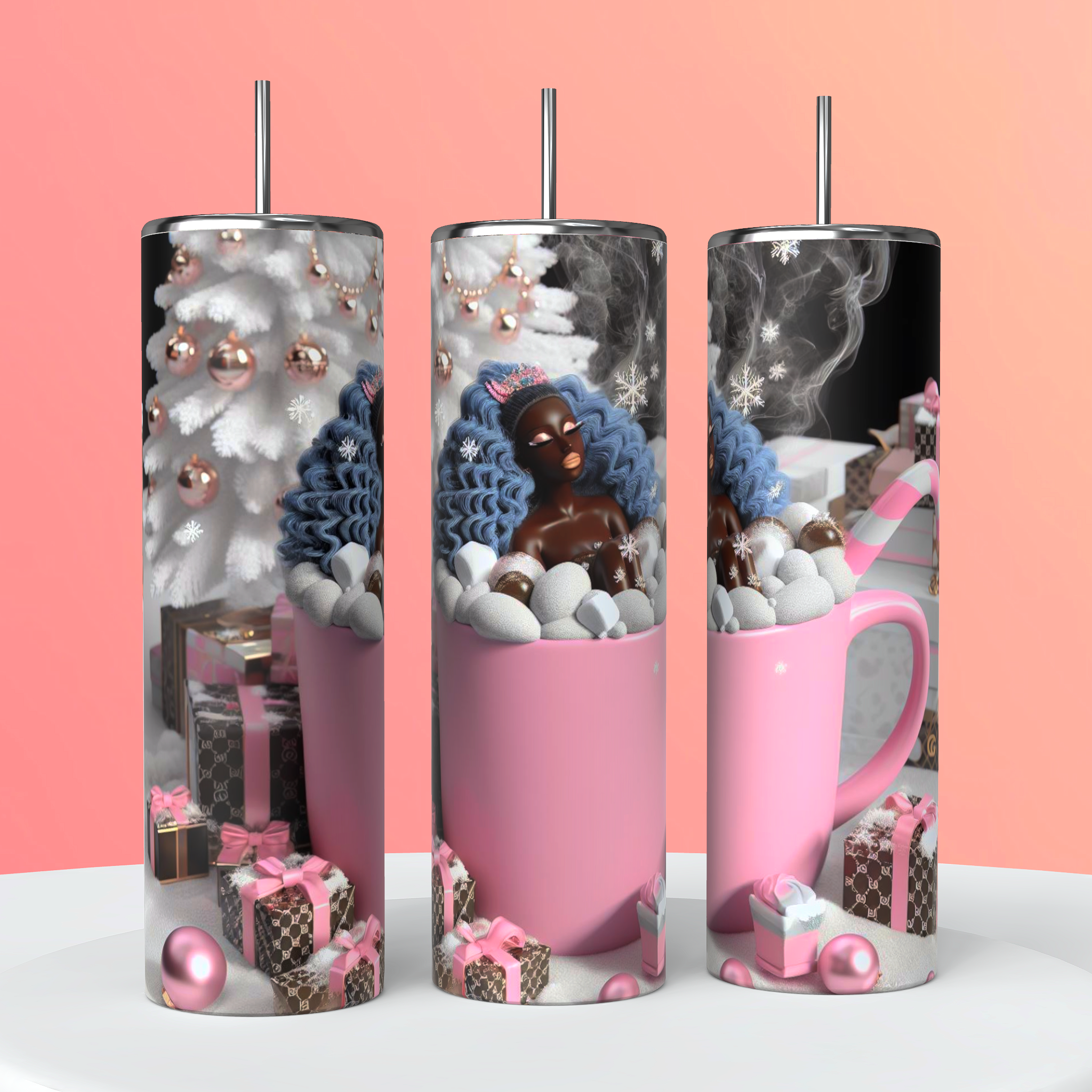 20oz Hot chocolate &Candy Canes Tumblers