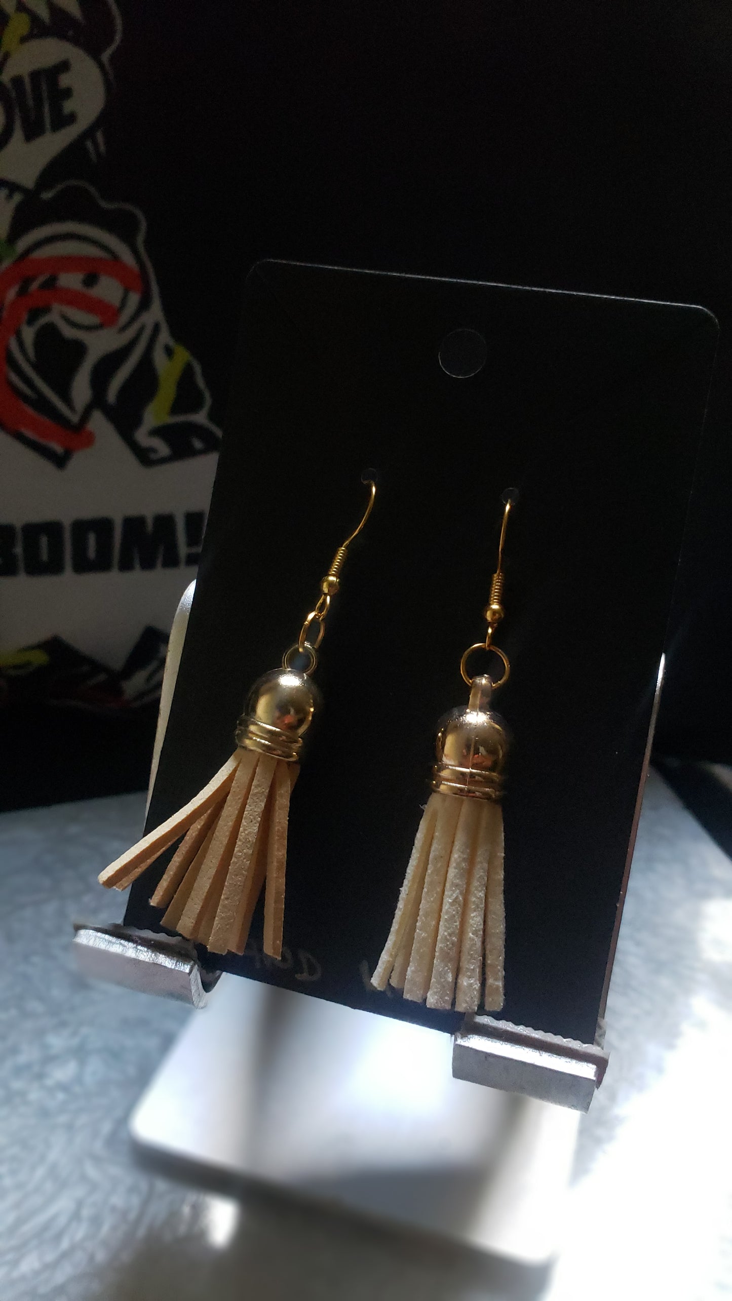 Two Toned Tassel Earrings