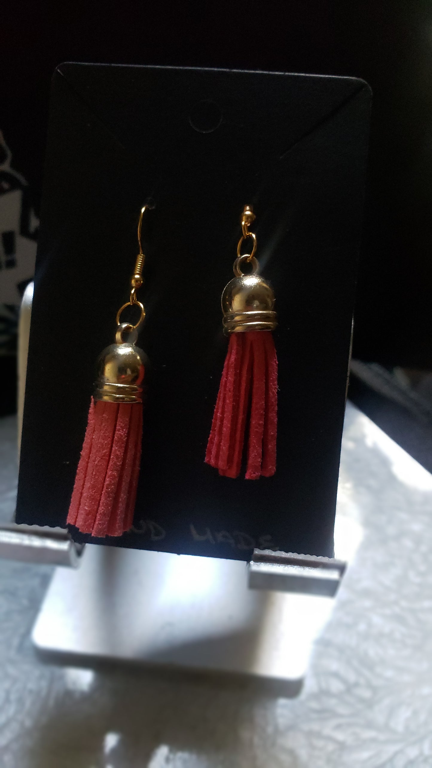 Two Toned Tassel Earrings