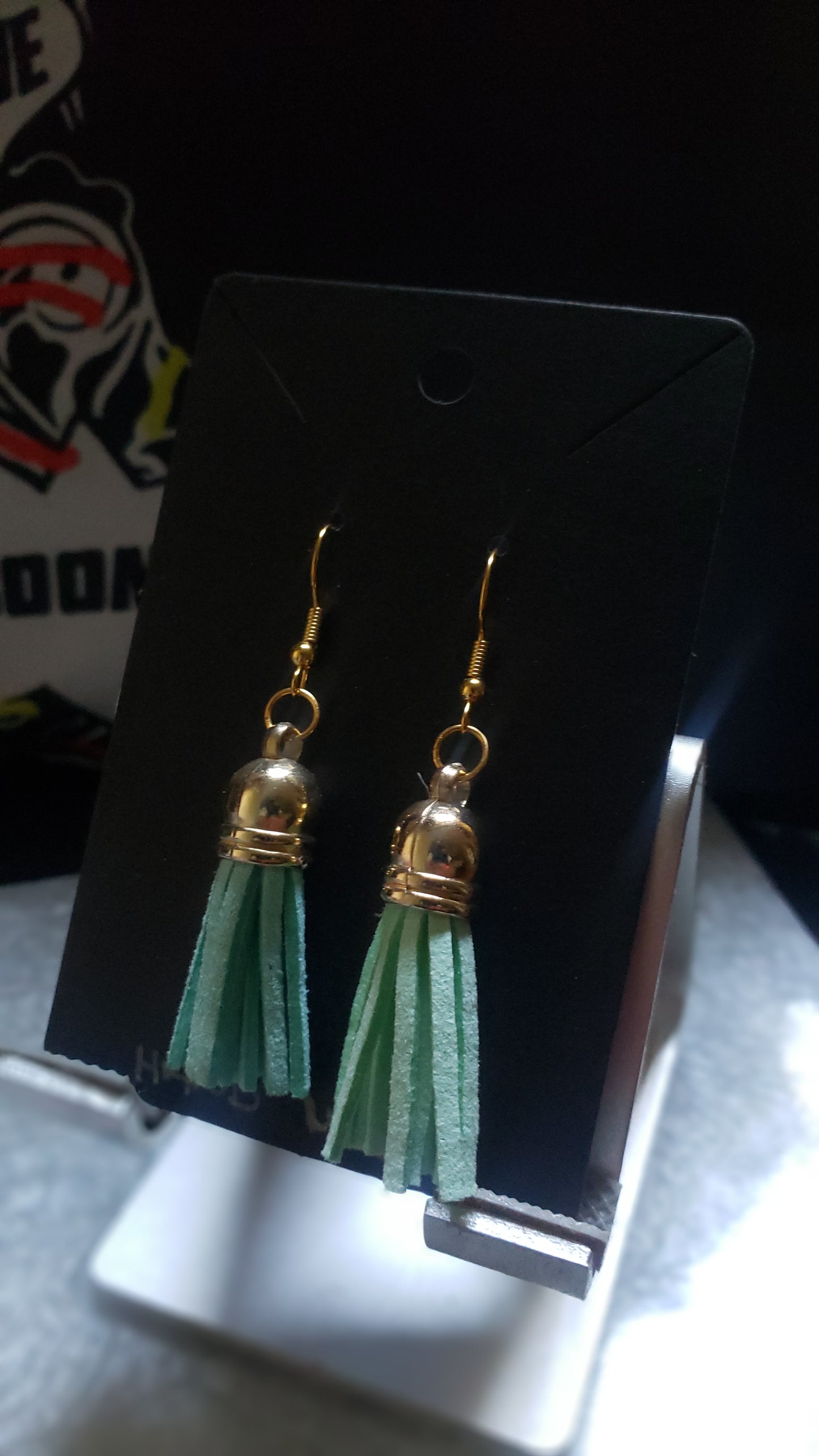 Two Toned Tassel Earrings