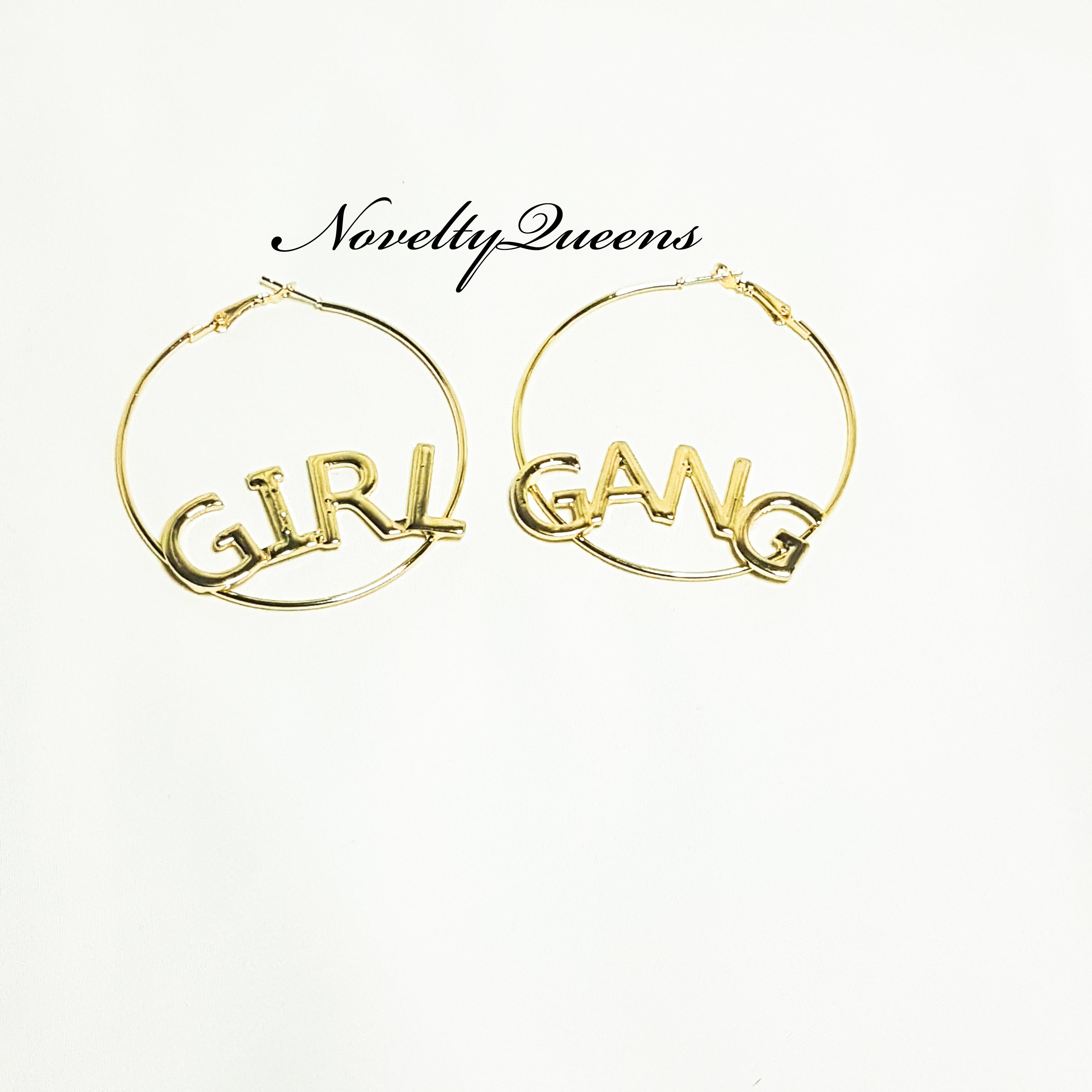 Girl Gang Fashion Boss Hoop Earrings